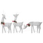 Familia renos de Navidad malla blanco frío plateado 270x7x90 cm de , Luces de Navidad - Ref: Foro24-342677, Precio: 72,48 €
