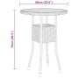 Gray synthetic rattan 3-piece garden dining set by vidaXL, Garden sets - Ref: Foro24-3058465, Price: 193,43 €, Discount: %