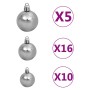Árbol de Navidad abeto Nordmann con LEDs y bolas verde 210 cm by , Christmas trees - Ref: Foro24-3077733, Price: 267,37 €, Di...