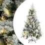 Árbol de Navidad con nieve, luces LED y piñas PVC y PE 195 cm von , Weihnachtsbäume - Ref: Foro24-3094561, Preis: 256,18 €, R...