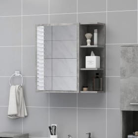 Badspiegelschrank Sperrholz grau Beton 62,5x20,5x64 cm von vidaXL, Badezimmerwaschtische - Ref: Foro24-803312, Preis: 66,28 €...