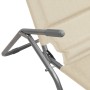 Tumbona plegable 2 uds textilene acero con recubrimiento crema by , Loungers - Ref: Foro24-312476, Price: 162,79 €, Discount: %