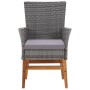 Set comedor jardín 9 pzas ratán sintético y madera acacia gris von , Gartensets - Ref: Foro24-46009, Preis: 851,15 €, Rabatt: %