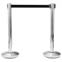 Barrera de cinta retráctil negro 200 cm by , Safety barriers - Ref: Foro24-51162, Price: 15,75 €, Discount: %