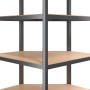 Estantería de esquina 5 niveles madera y acero gris antracita by , Industrial shelving - Ref: Foro24-152871, Price: 112,42 €,...