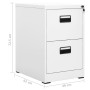 Armario archivador de acero blanco 46x62x72,5 cm von , Aktenschränke - Ref: Foro24-336270, Preis: 135,02 €, Rabatt: %