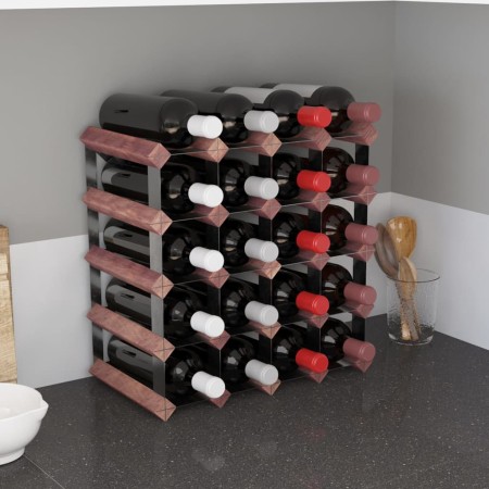 Botellero para 20 botellas madera maciza de pino marrón by , Wine racks - Ref: Foro24-340892, Price: 61,27 €, Discount: %