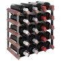 Botellero para 20 botellas madera maciza de pino marrón by , Wine racks - Ref: Foro24-340892, Price: 61,27 €, Discount: %
