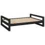 Cama para perros madera maciza de pino negro 105,5x75,5x28 cm von , Betten für Hunde - Ref: Foro24-821491, Preis: 72,88 €, Ra...