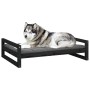 Cama para perros madera maciza de pino negro 105,5x75,5x28 cm von , Betten für Hunde - Ref: Foro24-821491, Preis: 72,88 €, Ra...