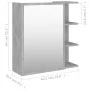 Badspiegelschrank Sperrholz grau Beton 62,5x20,5x64 cm von vidaXL, Badezimmerwaschtische - Ref: Foro24-803312, Preis: 70,26 €...