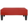 Reposapiés de cuero sintético rojo vino tinto 78x56x32 cm by , Ottomans - Ref: Foro24-337712, Price: 51,57 €, Discount: %