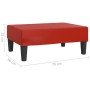 Reposapiés de cuero sintético rojo vino tinto 78x56x32 cm by , Ottomans - Ref: Foro24-337712, Price: 51,57 €, Discount: %