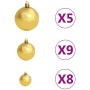 Árbol de Navidad preiluminado con luces y bolas rojo 150 cm by , Christmas trees - Ref: Foro24-3077513, Price: 64,28 €, Disco...