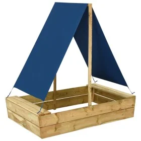 Sandbox with impregnated pine wood roof 80x60x97.5 cm by vidaXL, sandboxes - Ref: Foro24-3059958, Price: 46,25 €, Discount: %