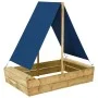 Sandkasten mit imprägniertem Kiefernholzdach 80x60x97,5 cm von vidaXL, Sandkästen - Ref: Foro24-3059958, Preis: 46,79 €, Raba...