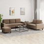 Juego de sofás 3 piezas tela marrón von , Sofas - Ref: Foro24-3201909, Preis: 588,00 €, Rabatt: %