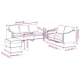 Juego de sofás con cojines 3 piezas tela marrón von , Sofas - Ref: Foro24-3201845, Preis: 567,65 €, Rabatt: %