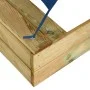 Arenero con tejado de madera de pino impregnada 80x60x97,5 cm de vidaXL, Cajones de arena - Ref: Foro24-3059958, Precio: 46,2...