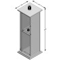 FMD Mesita decorativa con puerta color roble 88,5 cm by , Side tables - Ref: Foro24-428724, Price: 91,46 €, Discount: %