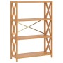 Estantería de 4 niveles madera maciza de roble 80x30x112 cm by , Bookcases and shelves - Ref: Foro24-353811, Price: 123,88 €,...