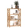 Estantería de 4 niveles madera maciza de roble 80x30x112 cm by , Bookcases and shelves - Ref: Foro24-353811, Price: 123,88 €,...