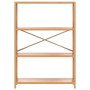 Estantería de 4 niveles madera maciza de roble 80x30x112 cm by , Bookcases and shelves - Ref: Foro24-353811, Price: 123,88 €,...