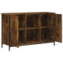 Mueble de TV madera de ingeniería roble ahumado 100x35x65 cm by , TV Furniture - Ref: Foro24-832780, Price: 87,01 €, Discount: %
