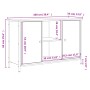 Mueble de TV madera de ingeniería roble ahumado 100x35x65 cm by , TV Furniture - Ref: Foro24-832780, Price: 87,01 €, Discount: %