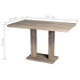 Mesa de salón comedor rectangular de MDF apariencia de roble von , Küchen- und Esstische - Ref: Foro24-241316, Preis: 242,34 ...