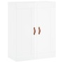 Armario de pared madera ingeniería blanco brillo 69,5x34x90 cm by , Sideboards - Ref: Foro24-830358, Price: 76,68 €, Discount: %