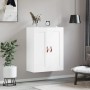 Armario de pared madera ingeniería blanco brillo 69,5x34x90 cm de , Aparadores - Ref: Foro24-830358, Precio: 76,59 €