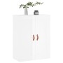 Armario de pared madera ingeniería blanco brillo 69,5x34x90 cm by , Sideboards - Ref: Foro24-830358, Price: 76,68 €, Discount: %