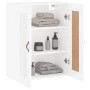 Armario de pared madera ingeniería blanco brillo 69,5x34x90 cm de , Aparadores - Ref: Foro24-830358, Precio: 76,59 €