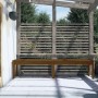 Garden bench solid pine wood honey brown 203.5x44x45 cm by vidaXL, garden benches - Ref: Foro24-824021, Price: 83,49 €, Disco...