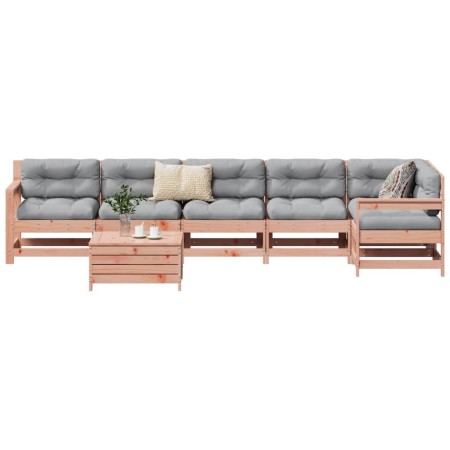 Juego de sofás de jardín 7 pzas madera maciza de abeto Douglas by , Garden sets - Ref: Foro24-3250906, Price: 417,72 €, Disco...