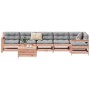 Juego de sofás de jardín 7 pzas madera maciza de abeto Douglas by , Garden sets - Ref: Foro24-3250906, Price: 417,72 €, Disco...