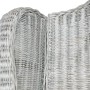 Sofá con cojín ratán natural y lino gris by , Sofas - Ref: Foro24-325464, Price: 232,16 €, Discount: %