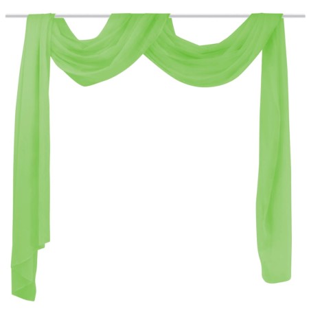 Cortina de gasa transparente, 140 x 600 cm, Verde von , Vorhänge und Gardinen - Ref: Foro24-130758, Preis: 22,13 €, Rabatt: %