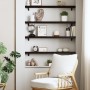 Estante de pared madera roble tratada marrón oscuro 100x10x4 cm by , Shelves and shelves - Ref: Foro24-363795, Price: 33,26 €...