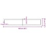 Estante pared madera roble tratada marrón claro 160x30x(2-4) cm von , Regale und Regale - Ref: Foro24-363708, Preis: 79,47 €,...