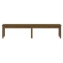 Garden bench solid pine wood honey brown 203.5x44x45 cm by vidaXL, garden benches - Ref: Foro24-824021, Price: 83,49 €, Disco...