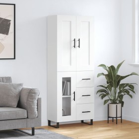 Aparador alto madera contrachapada blanco 69,5x34x180 cm von , Sideboards - Ref: Foro24-3199961, Preis: 174,87 €, Rabatt: %