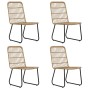 Juego de comedor para jardín 5 piezas ratán sintético y vidrio by , Garden sets - Ref: Foro24-3060232, Price: 568,62 €, Disco...