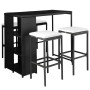 Set comedor de jardín 5 piezas y cojines ratán sintético negro by , Garden sets - Ref: Foro24-44177, Price: 319,82 €, Discoun...