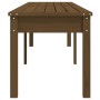 Garden bench solid pine wood honey brown 203.5x44x45 cm by vidaXL, garden benches - Ref: Foro24-824021, Price: 83,49 €, Disco...