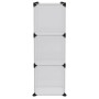 Estantería de cubos 9 compartimentos y puertas PP transparente von , Schuhregale und Schuhorganisatoren - Ref: Foro24-340557,...