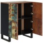 Aparador con 4 puertas madera maciza reciclada 60x33x75 cm by , Sideboards - Ref: Foro24-352919, Price: 152,25 €, Discount: %