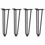 Patas de mesa tipo horquilla 4 uds acero macizo negro 42 cm von , Tischbeine - Ref: Foro24-4012440, Preis: 49,55 €, Rabatt: %