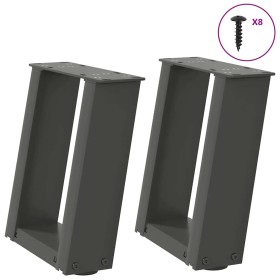 Patas de mesa centro forma U 2uds acero antracita 30x(30-31) cm von , Tischbeine - Ref: Foro24-4012738, Preis: 60,81 €, Rabat...